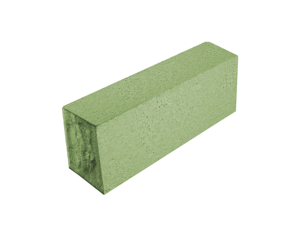 Кирпич полуторный песчано-цементный колотый тычок (250*120*88) зеленый