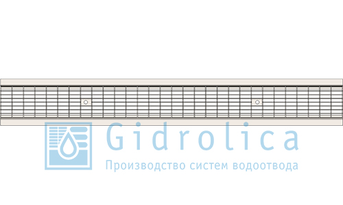 Решетка водоприемная РВ-10.13,6.100 ячеистая стальная оцинк. 501