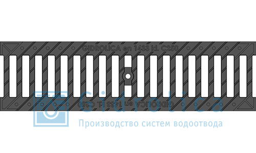 Решетка водоприемная РВ-10.13,6.50 щелевая чугун ВЧ кл. С 506
