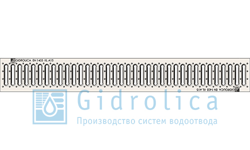 Решетка водоприемная РВ-10.13,6.100 штампованный стальной оцинк. 508